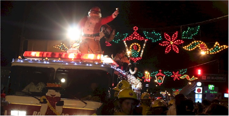 Desfile Navideo 2013 - contingente Bomberos