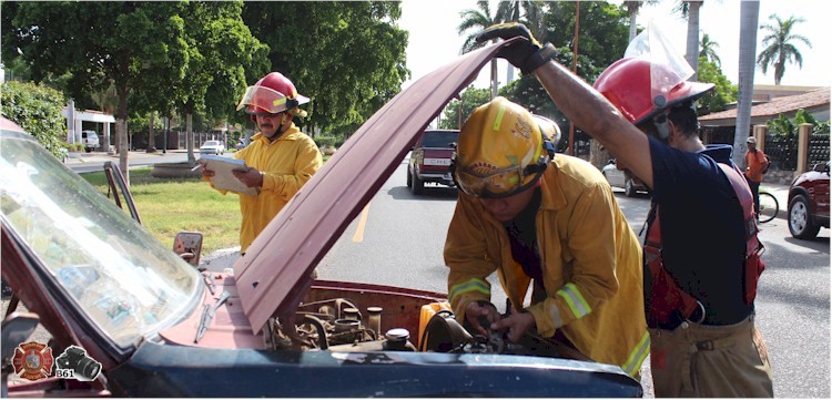 Accidente vial Nainari y Coahuila