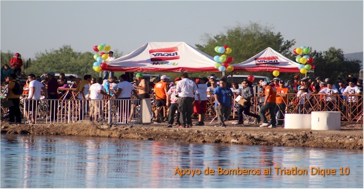 Triatlón Dique 10: Carpas de patrocinadores