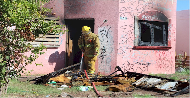 Cuatro incendios van hasta este momento (11:38 hrs): 1 taquería, 2 viviendas y un vehículo