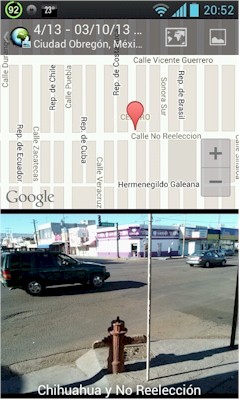 Hidrante Chihuahua y No Reelección georeferenciado