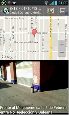 Hidtrante Mercajeme calle 5 de Febrero entre No Reelección y Galeana